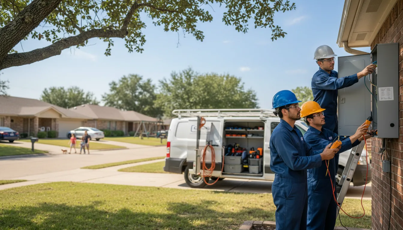 Certified electrician providing emergency electrical services in Alpine, AL